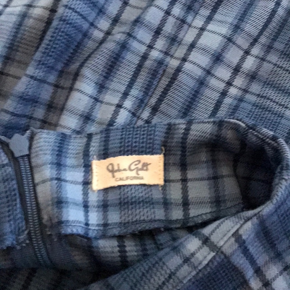 Blue plaid, brandy Melville skirt - Picture 3 of 4